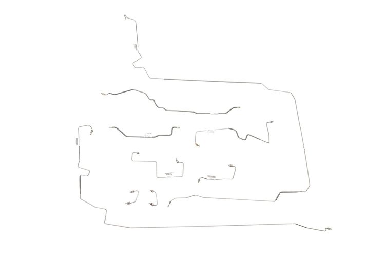 Jeep Wrangler Brake Line Kits With ABS - With Rear Drum - Dana 44 Axle 9 Pc. -1997 1998 1999 2000 20