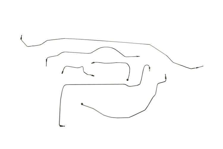 MG MGA Brake Line Kits 1600 Non 4 Wheel Disc Brakes Left Hand Drive -1961 1962