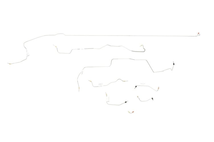 Shelby GT350 Brake Line Kits 8pcs with Rubber Brake Hose Kit 3pcs Power Disc - Early Built Before Fe