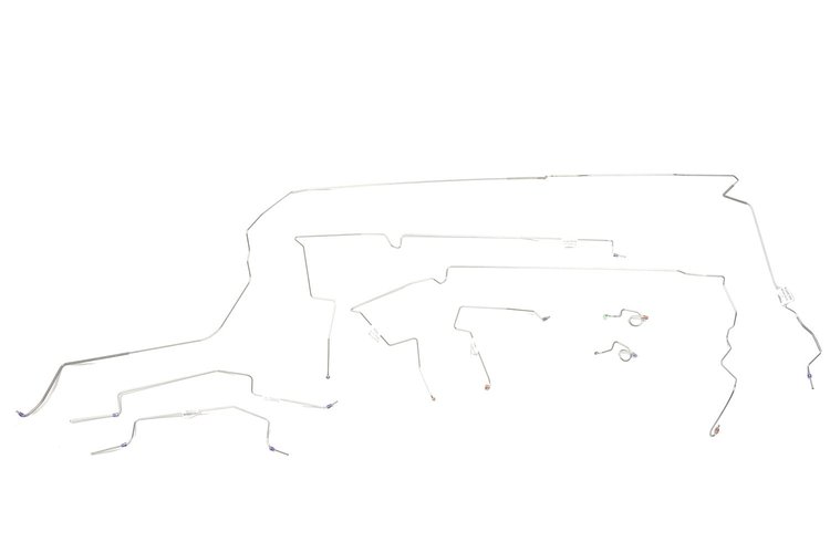 Complete Brake Line Kit 1987-1993 Ford Mustang V8 8 Pieces