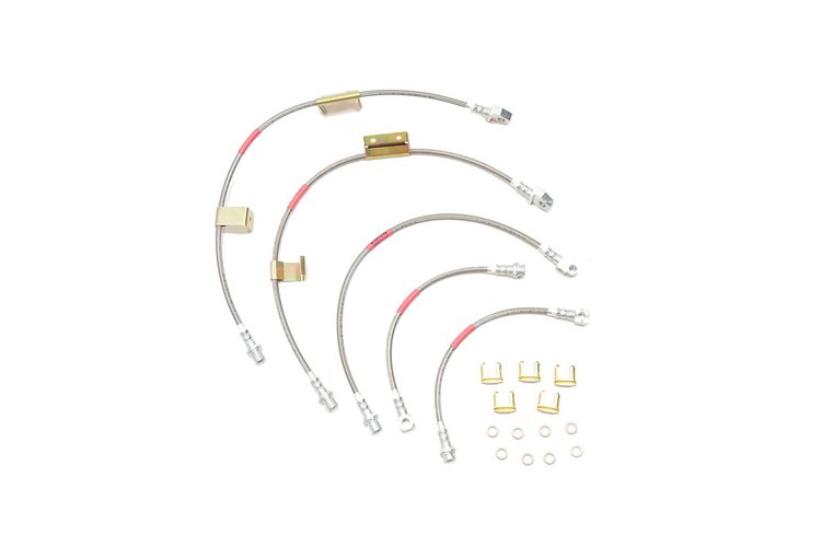 Chevy / GMC Denali StopFlex Brake Hose Kit 2WD 4WD - Front Disc/Rear Disc 5 Pc. -2000 2001 2002 2003