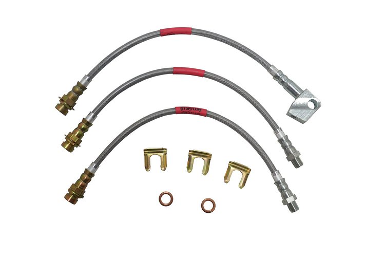 Dodge Challenger StopFlex Brake Hose Kit Front Disc/Rear Drum 3 Pc. -1973 1974