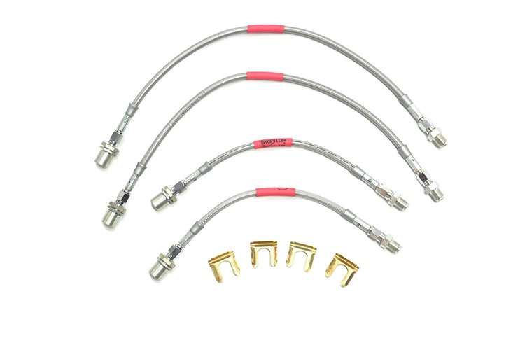 Toyota Land Cruiser FJ-40 StopFlex Brake Hose Kit After August 1975 4 Pc. -1975 1976 1977 1978 1979
