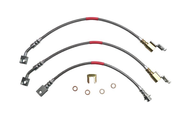 Jeep Cherokee StopFlex Brake Hose Kit 4WD - 3 Pc. -1990 1991 1992 1993 1994 1995 1996 1997 1998 1999