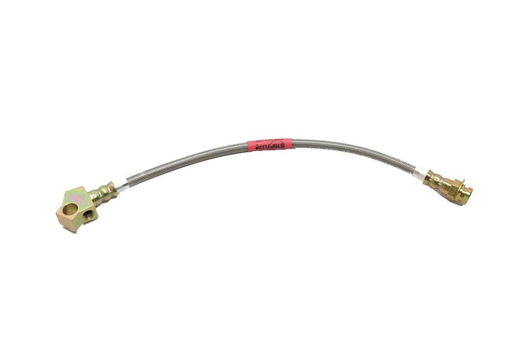 Ford Mustang Stainless Braided Flex Hose Rear Center Brake With Single Exhaust -1965 1966