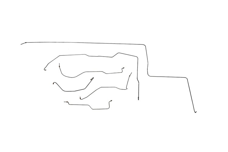 Ford Thunderbird Brake Line Kits Power Brake -1964
