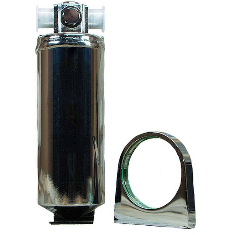 A/C Drier Chrome Finish