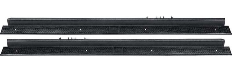 AUS160 Door Sill Plates, 1983-1992 Chevy Camaro/Pontiac Firebird, Pair, Black