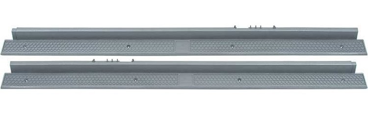 AUS162 Door Sill Plates, 1983-1992 Chevy Camaro/Pontiac Firebird, Pair, Gray