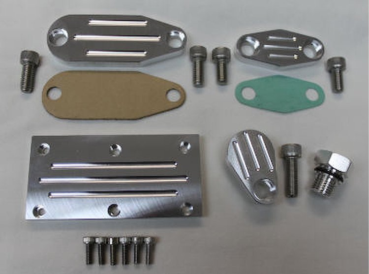 CBW-002 EGR & Cold Start Throttle Body Delete Kit, 1985-1988 Chevy Camaro/Pontiac Firebird L98 TPI 305/350, Billet Aluminum