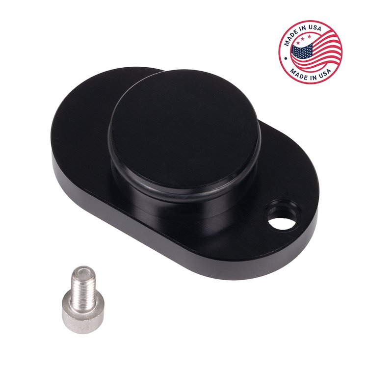 CBW-003B EGR Intake Block-Off Plate, 1998-2000 Chevy Camaro/Pontiac Firebird LS1, Billet Aluminum, Black
