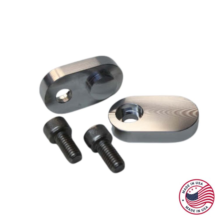 CBW-008 EGR Intake & Exhaust Block Off Plates, 1995-2002 Chevy Camaro/Pontiac Firebird 3.8L, Billet Aluminum