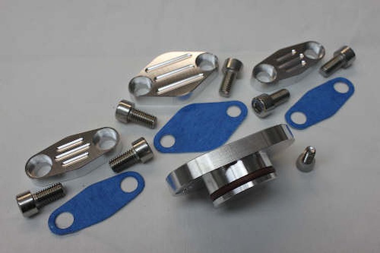 CBW-010 EGR/Smog Block Off Kit, 1998-2000 Chevy Camaro/Pontiac Firebird, Billet Aluminum