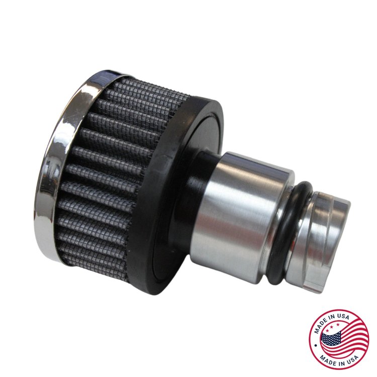 CBW-025 Valve Cover Oil Cap Breather, GM LS, Billet Aluminum