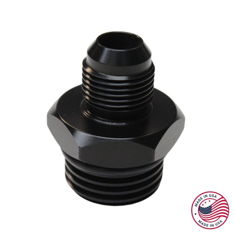 CBW-028B Oil Cap w/-10 AN Fitting, 1985-1997 Chevy Camaro/Pontiac Firebird TPI/LT1, Billet Aluminum, Black