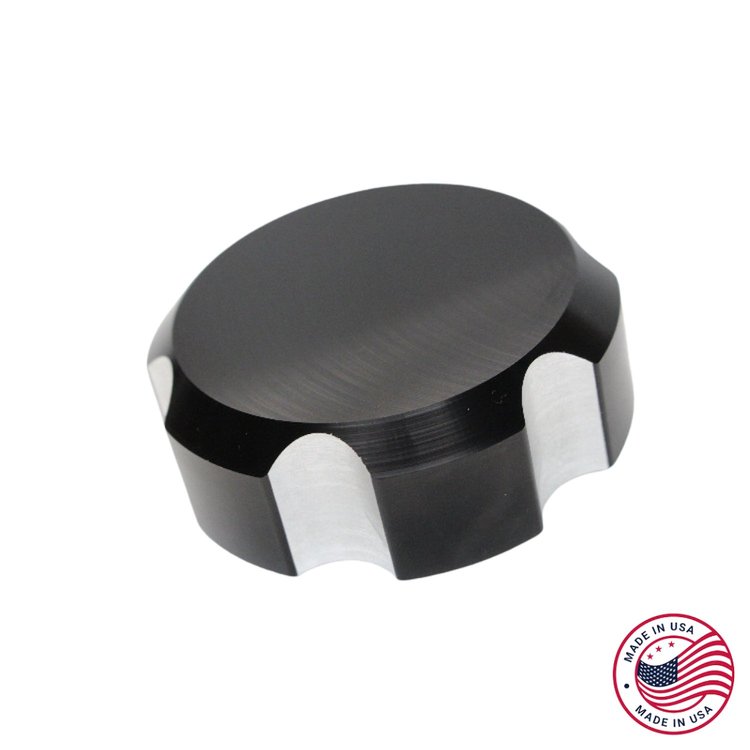 CBW-032B Power Steering Reservoir Cap, 1993-2002 Chevy Camaro/Pontiac Firebird, Billet Aluminum, Black