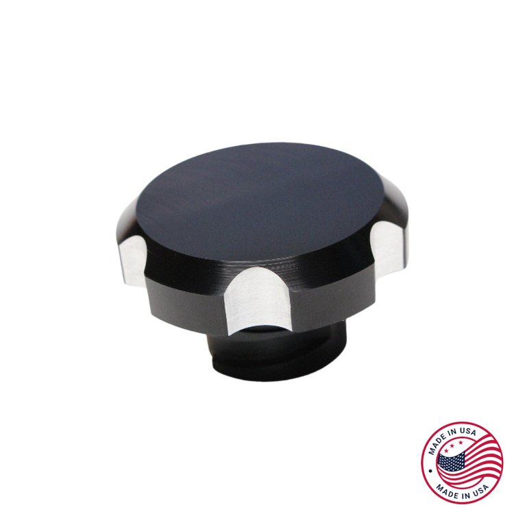 CBW-033B Oil Cap w/O-Ring, GM LS, Billet Aluminum, Black