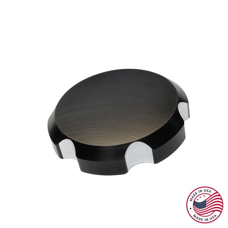 CBW-034B Windshield Washer Tank Cap, 1988-2002 Chevy Camaro/Pontiac Firebird, Billet Aluminum, Black