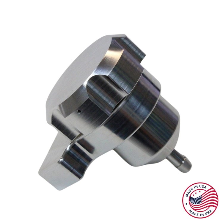 CBW-040 Clutch Reservoir w/Bracket & Cap, 1984-2002 Chevy Camaro/Pontiac Firebird, Billet Aluminum
