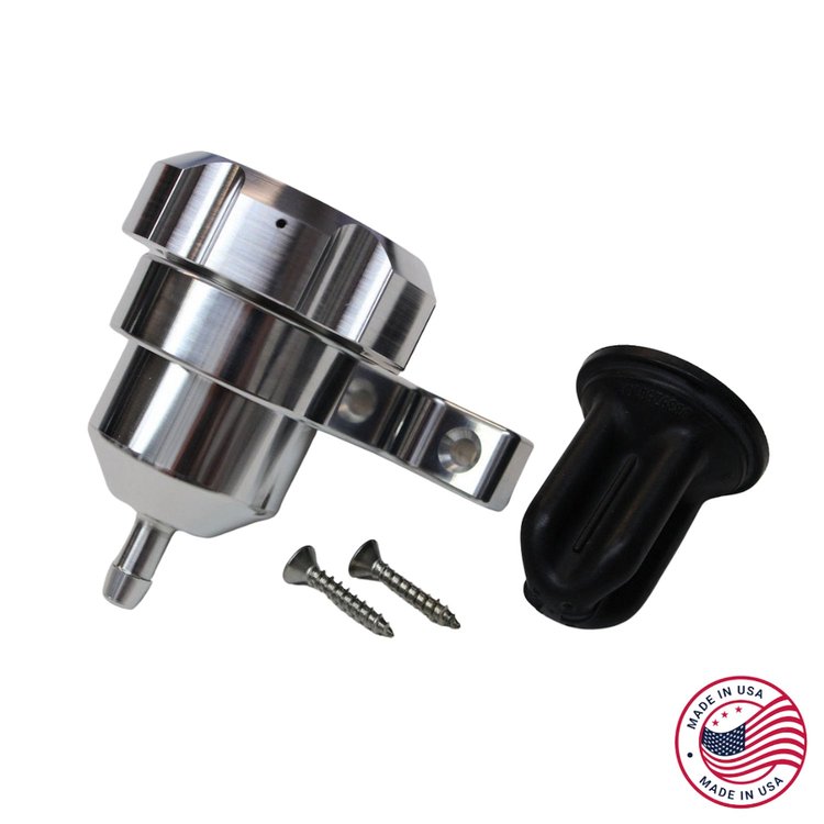 CBW-051 Universal Clutch Reservoir w/Bracket & Cap, Universal, Billet Aluminum