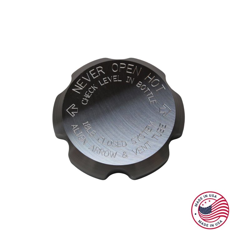 CBW-053 Radiator Cap Cover, 1993-2002 Chevy Camaro/Pontiac Firebird, Billet Aluminum