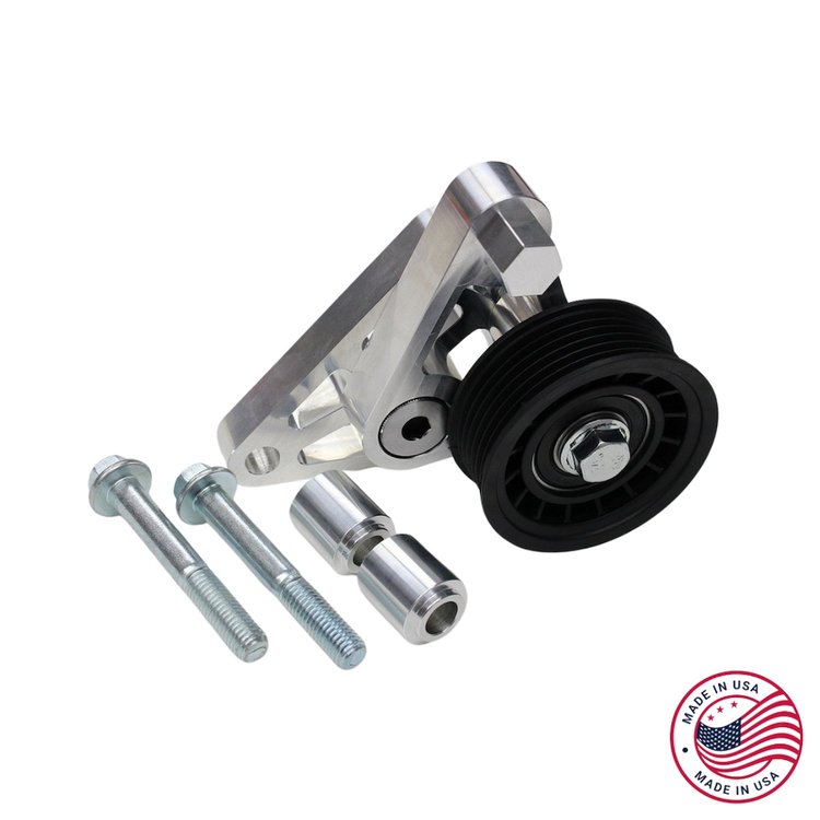 CBW-061 Belt Tensioner w/Pulley, 1998-02 Chevy Camaro/Pontiac Firebird, 2004-06 Pontiac GTO, 1997-13 Chevy Corvette, Billet