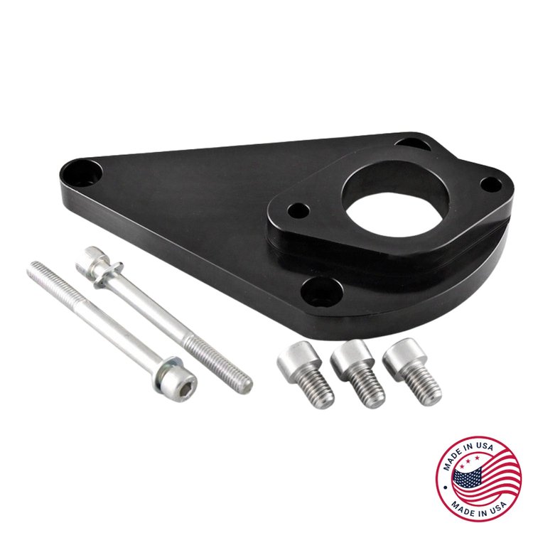 CBW-063B Power Steering Bracket, 1998-2002 Chevy Camaro/Pontiac Firebird LS1, Billet Aluminum, Black