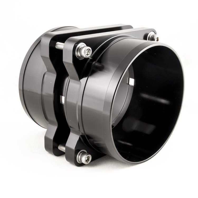 CBW-066B Ported Mass Air Flow Ends Pair, GM LT1 / GM LS1/LS6, Billet Aluminum, Black