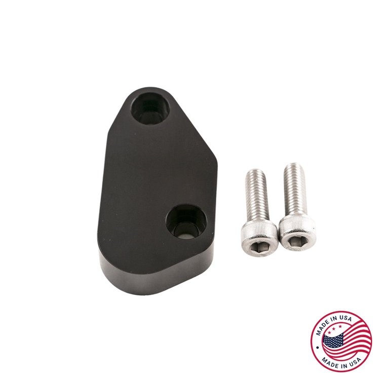CBW-081B A/C Delete Block Off Plate, 1998-2002 Chevy Camaro/Pontiac Firebird, Billet Aluminum, Black