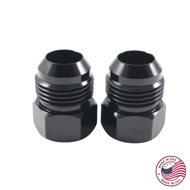 CBW-082B Supercharger Coolant Line -12AN Adapter Fittings, GM LSA/ZL1, Billet Aluminum