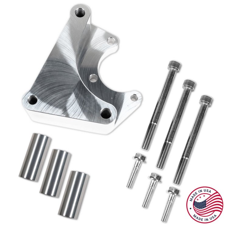 CBW-129 Power Steering Pump Bracket, 2010-2012 Chevy Camaro LS3/L99, Billet Aluminum