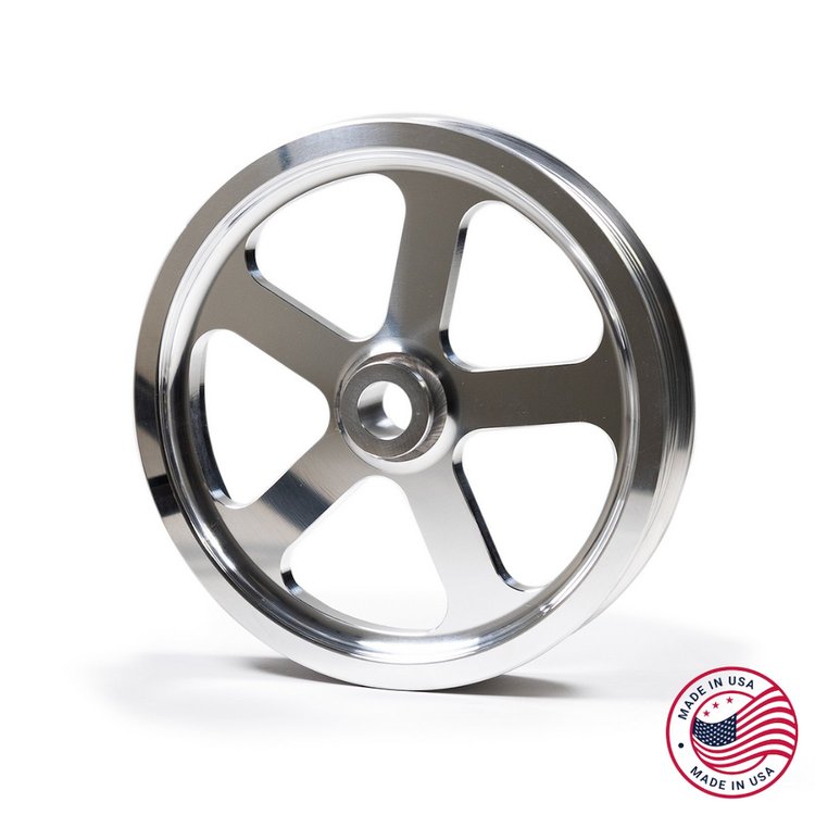 CBW-134 Steering Pulley, 2005-2013 Chevy Corvette, Billet Aluminum