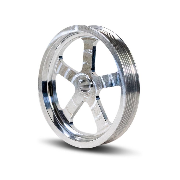 CBW-136 Power Steering Pulley, 1997-2004 Chevy Corvette, Billet Aluminum