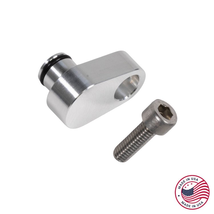 CBW-146 Transmission Kick Down Cable Block Off Plug, GM TH350, Billet Aluminum