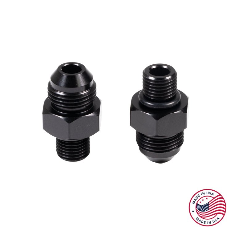 CBW-148-8B Transmission Cooler Adapter Fittings -8AN , GM TH400/TH350/4L60E/4L80E, Billet Aluminum