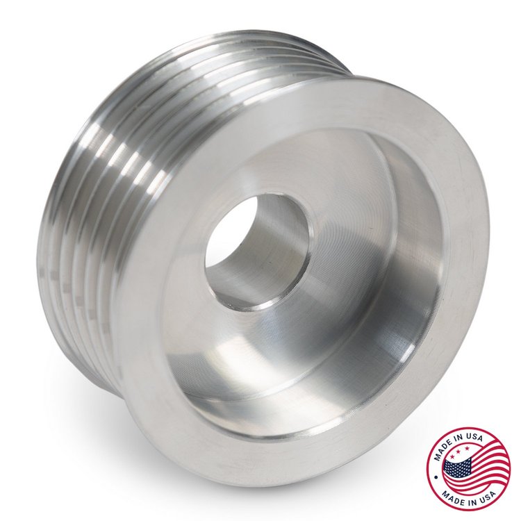 CBW-151 2.25 in. Alternator Pulley, GM LS, 6-Rib, Billet Aluminum