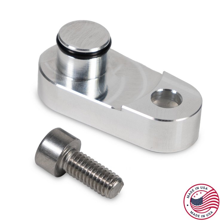 CBW-155 EVAP Purge Solenoid Delete Plug, 1999-2006 GM LS Truck Intake Manifolds, Billet Aluminum