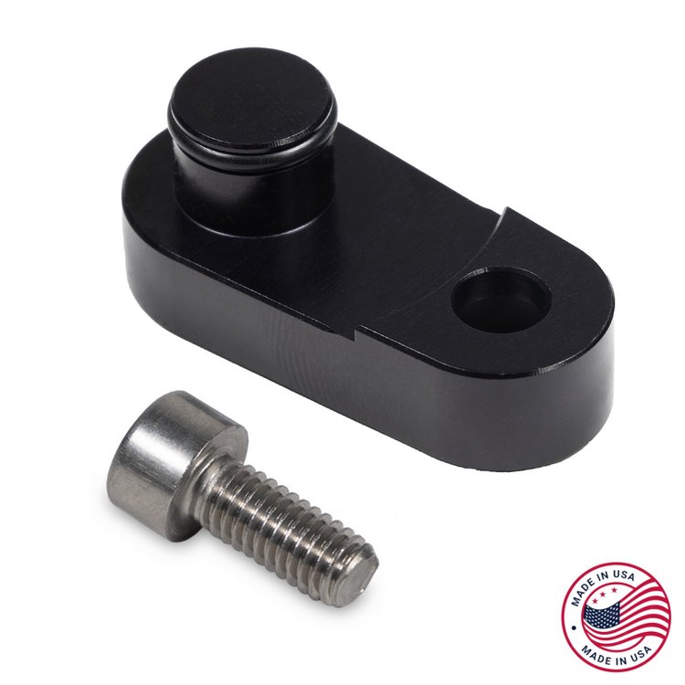 CBW-155B EVAP Purge Solenoid Delete Plug, 1999-2006 GM LS Truck Intake Manifolds, Billet Aluminum, Black