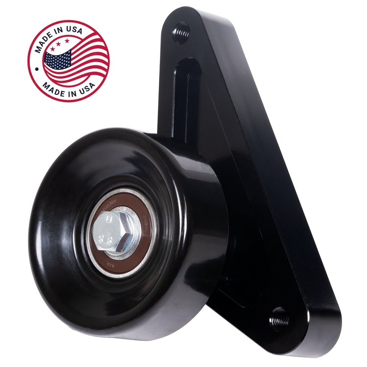 CBW-181B Smog Pump Delete Pulley, Small Block Chevy, Billet Aluminum, Black