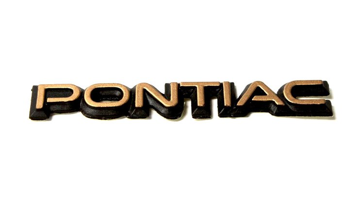 HT10053028 GTA/Turbo Trans Am PONTIAC Headlight Emblem, 1987-1992 Pontiac Firebird GTA/Turbo Trans AM, Driver, Gold