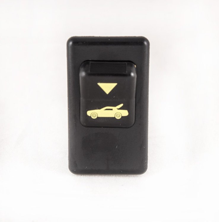 HT10098782 Hatch/Trunk Release Switch, 1990-1992 Chevy Camaro, Yellow Font