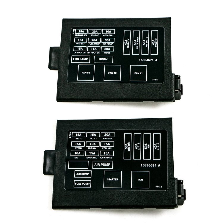 HT12176310-2 Fuse Panel Covers, 1998-2002 Chevy Camaro/Pontiac Firebird LS1, Pair