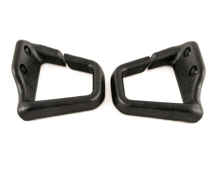 HT7203/7202 Seat Belt Shoulder Guides, 1993-2002 Chevy Camaro/Pontiac Firebird, Pair, Convertible, Ebony