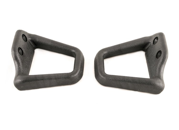 HT9273/9272 Seat Belt Shoulder Guides, 1993-2002 Chevy Camaro/Pontiac Firebird, Pair, Coupe, Graphite