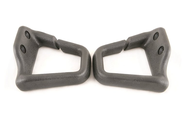 HT9317/9316 Seat Belt Shoulder Guides, 1993-2002 Chevy Camaro/Pontiac Firebird, Pair, Convertible, Graphite