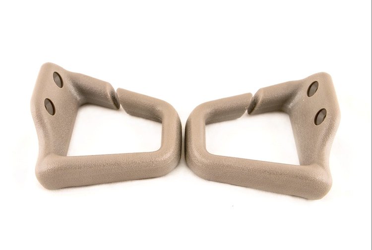 HT9319/9318 Seat Belt Shoulder Guides, 1993-2002 Chevy Camaro/Pontiac Firebird, Pair, Convertible, Neutral Tan