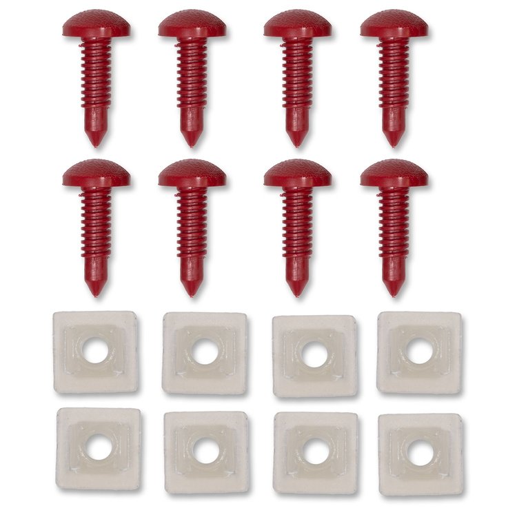 INTSCREWKIT8992R Interior Rear Hatch Screws, 1982-1992 Chevy Camaro/Pontiac Firebird, Set of 8, Red