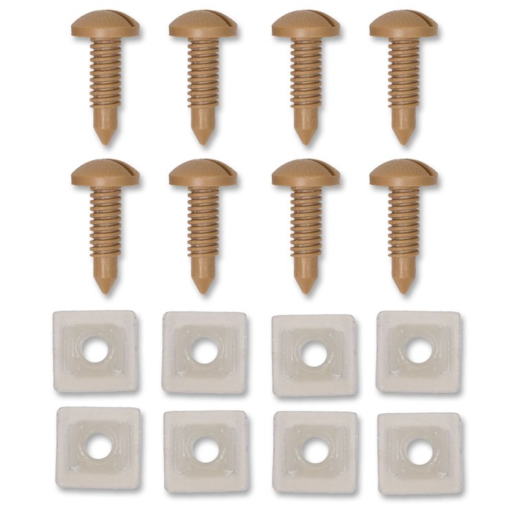 INTSCREWKIT8992C Interior Rear Hatch Screws, 1982-1992 Chevy Camaro/Pontiac Firebird, Set of 8, Camel Tan