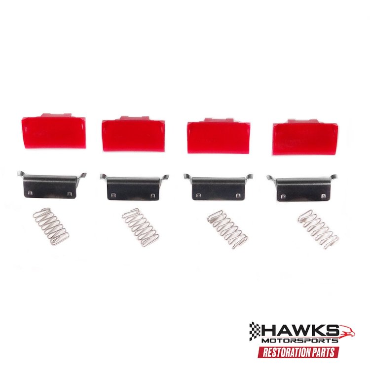 HT14097930-KIT Seat Belt Receiver Push Button Repair Kit, 1983-1992 Chevy Camaro/Pontiac Firebird, Set of 4