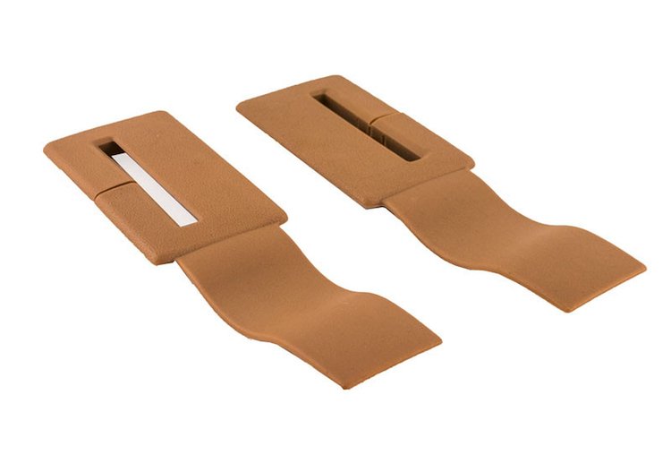 HT10164996/4997 Seat Belt Headliner Trim, 1988-1992 Chevy Camaro/Pontiac Firebird, Pair, Beechwood